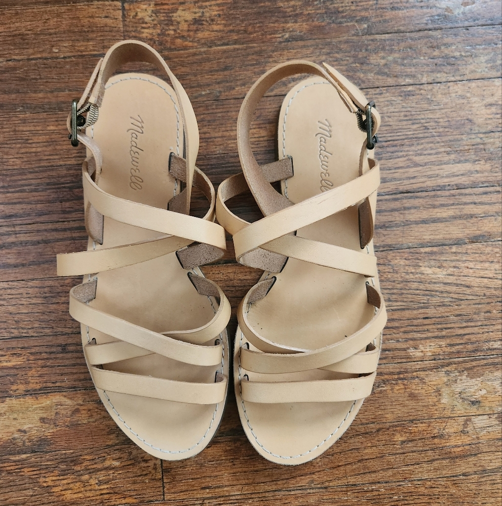 Madewell Tan Leather Sandals Size 8